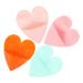 OHPHCALL Heart Shaped Brush 4pcs Facial Cleansing Brush Deep Cleaning Bath Products Silica Gel Deep Cleansing Brush