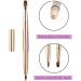 3 Pieces Retractable Lip Brush Dual End Lip Concealer Brushes Lipstick Eyeshadow Foundation Makeup Brush Tool Applicators Set with Cap (Gold Black Purple) - Buy Online on GoSupps.com