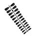 dijiusidy 1 Set French Tip Press on Nails Extra Long Matte Adhesive Tabs Full Cover Ballerina Style Decorations for Women Girls Type 2