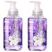 Lavender Geranium Scented Liquid Hand Soap for Foamiing Hand Wash Purple Essential Oils Formula 11 fl oz 2 Pack Cruelty Free -