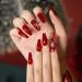 Vatocu Christmas False Nails - Long Xmas Snowflakes Glitter Ballerina Press on Nails (24pcs) - Acrylic Stick on Nails for Women and Girls - Buy Online on GoSupps.com