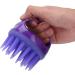 Manual Head Massager Brush - Silicone Scalp Massage Brush for Hair Root Cleaning & Care (Purple) - International Shipping - Buy Online on GoSupps.com