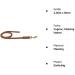 Fat Leather Line - 2.20m x 8mm Cognac with Brass Hook | International Shipping Available - Buy Online on GoSupps.com
