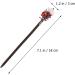 FRCOLOR Chinese Hair Stick Flower Hair Chopsticks Red Agate Vintage Hairpin Chignon Pin Hair Styling Hair Making Accessories for Women Wedding Hanfu Cheongsam - Buy Online on GoSupps.com