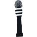 Hauni 3 Piece Knitted Golf Club Head Covers Set - Fits 1 3 5 Driver & Fairway, 460cc Drivers - Black White Stripes - Buy Online on GoSupps.com