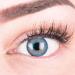 Glamlens very strongly opaque and natural blue contact lenses silicone comfort novel colored "Mirel Blue" + container - 1 pair (2 pieces) - Dia 14.00 - With strength -1.00 diopters -1.0 diopters 8.6 millimeters 14.00 millimeters 2.0