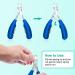 URAQT Toenail Clippers - Precision Nail Cutter for Thick Nails - Stainless Steel Heavy Duty Clippers for Ingrown Thick Toenails - Blue - Buy Online on GoSupps.com
