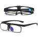 Blue Light Blocking Reading Glasses For Women Men Trendy Flip Cover Readers Anti Eyestrain Glasses(Couleur:Noir Grandeur:2.0x) - Buy Online on GoSupps.com