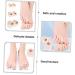 2 Pairs Silicone Toe Sleeves & Splint for Toe Separation & Valgus Correction - Reusable & Comfortable Toe Splitter Set 2.7x2.2cm - Buy Online on GoSupps.com