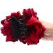 Large Silk Flower Bow Hair Claw Jaw Clips Stylish Hair Clamps Wedding Barrettes Hair Accessories for Women and Girls Wine Red - Buy Online on GoSupps.com