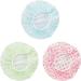 3 pcs Shower Caps  Bath Hats Reusable Adults Elastic with Dots Blue Green Rose  Plastic Long Hair EnvironmentalHats for Ladies Girls Kids Spa Salon