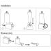 2-Pack White Toothpaste Roller Squeezer Stand Set - Bathroom Organizer - Buy Online on GoSupps.com