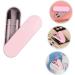 Angoily 1set Eyelash Brush Eyebrow Brush Eyebrow Grooming Brush Make up Applicators for Face Lash Comb Makeup Brush Eyebrow Comb Woman Pink Silica Gel Multipurpose Makeup Tools - Buy Online on GoSupps.com