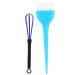 5 Piece Hair Dye Brush Kit - Blue Hair Coloring Brushes & Mixing Bowl for Salon Tinting & Dyeing - Buy Online on GoSupps.com
