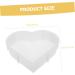 NUOBESTY Love Silicone Mold Decor Heart Shaped Epoxy Resin Molds Home Supply Household Products Multifunction White 21.1X20.3cm - Buy Online on GoSupps.com