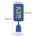 YESAVAY Reptiles Thermometer Hygrometer | Digital Temp & Humidity Meter for Bearded Dragon Tanks - Suction Cup | Mini Black - Buy Online on GoSupps.com