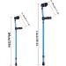 Crutches for Adults Medical Forearm Crutch 10 Stops Adjustable Comfortable On Wrist Foldable Crutch Shock Absorbing Comfy Grip for Men Women and Teens Decorate Warm Life Warm as Ever - Buy Online on GoSupps.com