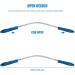 WADY Dog Deshedding Loop Brush 1PC Double-Sided Shedding Blade Dogs Shedding Brush Stainless-Steel Grooming Tool Dog Shedding Tool with Stainless Steel Blade for Dog and Cat Blue (Blue) - Buy Online on GoSupps.com