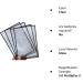 4pcs Page Magnifier Set - 3X Magnifying Lens Sheets for Reading Fine Print | Flexible Flat Magnifier Lenses by HYMAOME - Buy Online on GoSupps.com