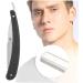 Men's Stainless Steel Straight Razor - Premium Barber Shaver Replacement in Black | Close Shaves & International Shipping - Buy Online on GoSupps.com