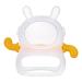 Space Rabbit Gloves Teether  Anti-Drop Silicone Baby Teether Toy for 3+ Months Infants  Baby Chew Toys for Sucking Needs  BPA-Free (Translucent+Yellow)