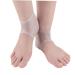 FRCOLOR 1 Pair Moisturizing Heel Sock Gelt Silicone Heal Dry Cracked Heels Silicone Heel Protector Heel Cups for Heel Pains Silicone Socks Men and Women Protective Agent White Breathable