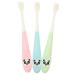 Marmerdo 3 pieces of children toothbrush for daily use for toddlers aged 3-12 years. Taking toothbrush for children trip toddler toothbrushes ergonomic toothbrush