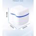 UQMIQURA 2-Piece Denture Bath Box | Secure & Clean Prosthesis Storage | Orthodontic Case for Effective Teeth Cleaning - Buy Online on GoSupps.com