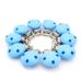 10 pieces Premium pacifier clips made of high quality wood Pollutant-free nucky clip baby clip pacifier clip nuckel clip nipple holder for baby and child (blue)