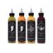 Heartbeat Hot Sauce - Mixed 4-Pack (4 Flavours: 1 x Pineapple Habanero 1 x Red Habanero 1 x Green Jalapeno 1 x Blueberry Habanero) Habanero 177 ml (Pack of 4)