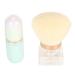Small Blue Capsule Makeup Brush Thickened Casting White Hair Round Base Synthetic Fiber for Blush and Powder Application