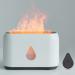 Flame Aroma Diffuser, Essential Oil Aromatherapy Diffuser Humidifier with Flame Night Light 3 Timer & Adjustable Brightness - Super Quiet Scent Diffuser for Home, Office White