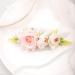BERYUAN Wedding Pink and White Rose Hair Comb Metal Hair Side Combs Slide Clips Beautiful Bouquet Hair Comb for Brides and Bridemaids Hair Accessories for Dancing Party for Women Girls - Buy Online on GoSupps.com