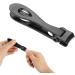Nail Clipper Stainless Steel Cutter Trimmer Non-Slip Handle Cutting Edge for Professional and Personal Use Fine Workmanship Mini Size and Lightweight Convenient (Black) - Buy Online on GoSupps.com