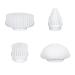 KGDJS Replacement Brush Heads for Electric Spin Scrubber with 4 Multi-Function Brushes for Tub  Tile  Kitchen  Bathroom