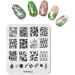 KADS 4Pcs Nail Art Stamping Plate Set for Salon Designs - O1 - Buy Online on GoSupps.com