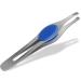 Eyebrow tweezers made of stainless steel Eyebrow tweezers with straight plucking surface Plucking tweezers with soft handle