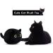 DNFASCHI Black Cat Plush Pillow Toy - Soft Stuffed Animal Cat Plushie for Kids - 20cm Cute Black Cat Stuffed Doll - Birthday for Boys Girls (Black-20cm) (HMHM20CM) - Buy Online on GoSupps.com