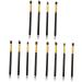 SKISUNO 12 Pcs Eye Make-up Brush Kit Eyeshadow Professional Synthetic Hairs Brushes Foundation Makeup Black - Buy Online on GoSupps.com