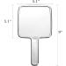 YCHMIR Hand Mirror - Electroplate Silver Square Hand Held Mirror 5 x 9.1 inch - Buy Online on GoSupps.com