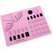 Minkissy Silicone Nail Tools Silicone Manicure Mat Washable Nail Polish Coloring Practice Pad Nail Art Stamping Mat Nail Practice Workspace Design Plate () Manicure Tools Pink - Buy Online on GoSupps.com