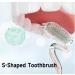 Buy S-Shaped Vertical Scientific Toothbrush for Adults | Deep Cleaning Interdental Brush with Soft Tongue Coating - Blue | International Shipping - Buy Online on GoSupps.com