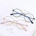 Newada Polygonal Retro Reading Glasses for Women - Blue Light Blocking Metal +2.50 Reader in Rose Golden - Buy Online on GoSupps.com
