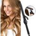 Professional 9mm Curling Wand for Long Short Hair Tourmaline Ceramic Small Barrel Hair Curler Women Men Kids Curling Iron with Adjustable Temperature DiSplay - Buy Online on GoSupps.com