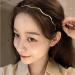 Aeyistry Retro Big Wave Line Metal Headband | Gold Hair Accessories - Buy Online on GoSupps.com