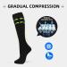 Odtmger Compression Socks (7 Pair) - 20-30mmhg Knee High Socks for Men & Women - Ideal for Athletic Running & Cycling - S-M, Black - Buy Online on GoSupps.com