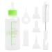 Breeding bottle puppy dogs milk bottle PET 60ml and 150ml silicone small baby bottle set for cats feeding tool with replacement mini nipple for pets (small green)