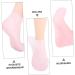 FRCOLOR 3 Pairs Sock Moisturizing Gel Booties Beauty Care Exfoliating Skin Protect Soles Tableware Sucker Titanium Ear Pick Essential Oil Spa Women's Heel Pink Silicone Gel Sebs - Buy Online on GoSupps.com
