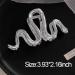 Snake Hair Clips Claw for Women Girl Silver Hair Barrette clips Gothic French Barrettes Snap Hair Clips Strong Hold Fashion Hair Accessories for Women Girls Metal Hair Clip for Thick Thin Hair - Buy Online on GoSupps.com