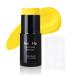 Go Ho Yellow Face Body Paint Stick Water Based Washable Yellow Face Paint Stick Non-toxic Full-coverage Cream Yellow Body Paint for Adults Children Halloween Cosplay SFX Makeup